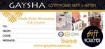 Gaysha Gift Card with Brush Annie Sloan Brushes, Rollers & Tools Gaysha Paint & Pattern Workshop 