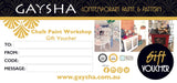 Gaysha Gift Card with Brush Annie Sloan Brushes, Rollers & Tools Gaysha Paint & Pattern Workshop 