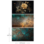 Petals Adorned Decoupage Paper Redesign with Prima® Gaysha Paint & Pattern 