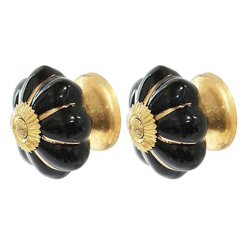 CDK9202-BlackGold Knobs, Hooks & Pulls Gaysha Chalk Paint 