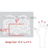 Spanish Lace Scallop Furniture Stencil Royal Design Studio Stencils Gaysha Chalk Paint 